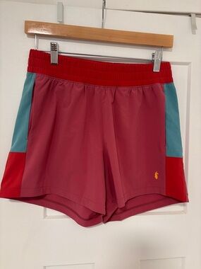 Women's Cotopaxi Cambio Athletic Shorts - Pink/Mauve with Teal Panels